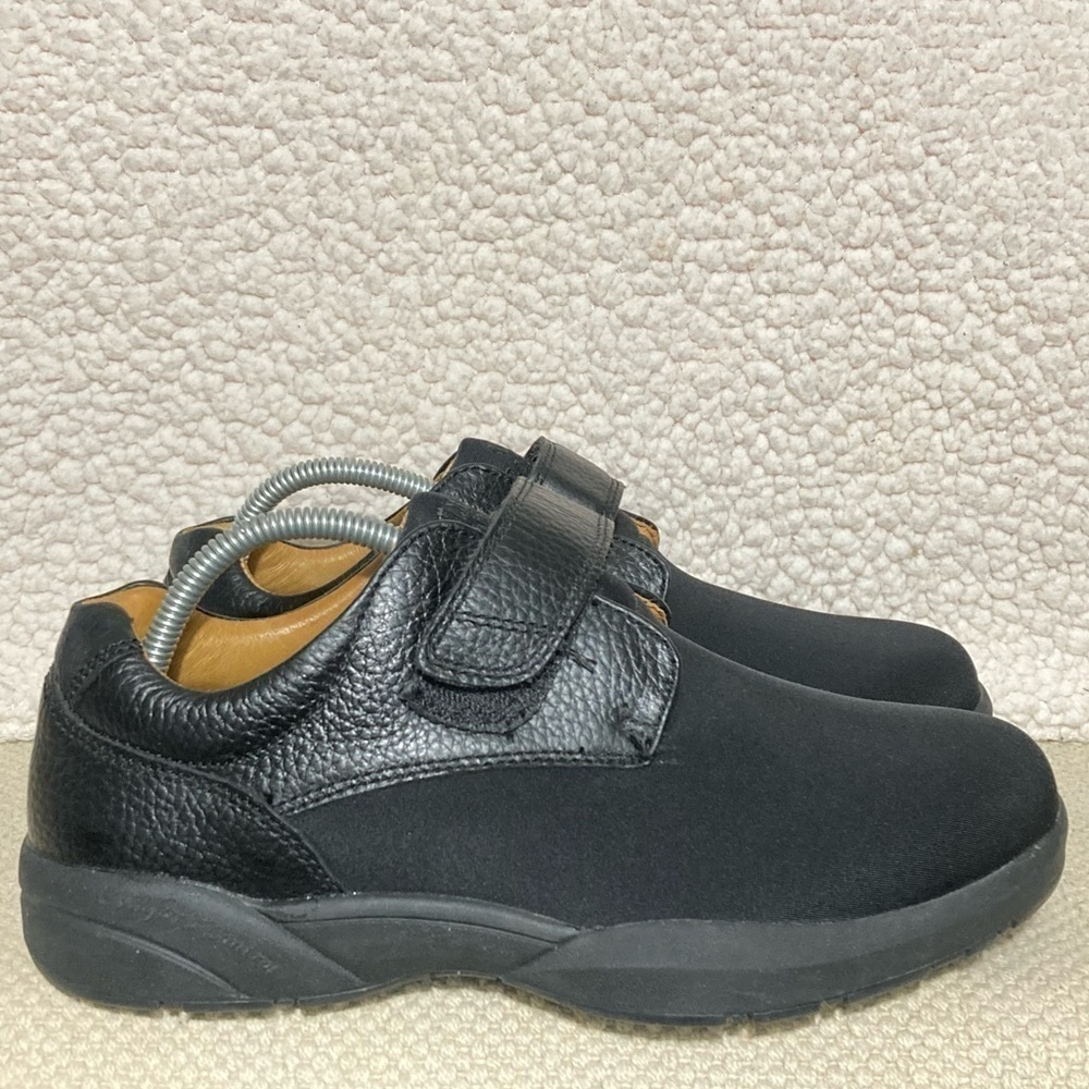 Dr Comfort Men's Brian Black Leather Casual Lightweight Comfort Shoes SZ US 8 W